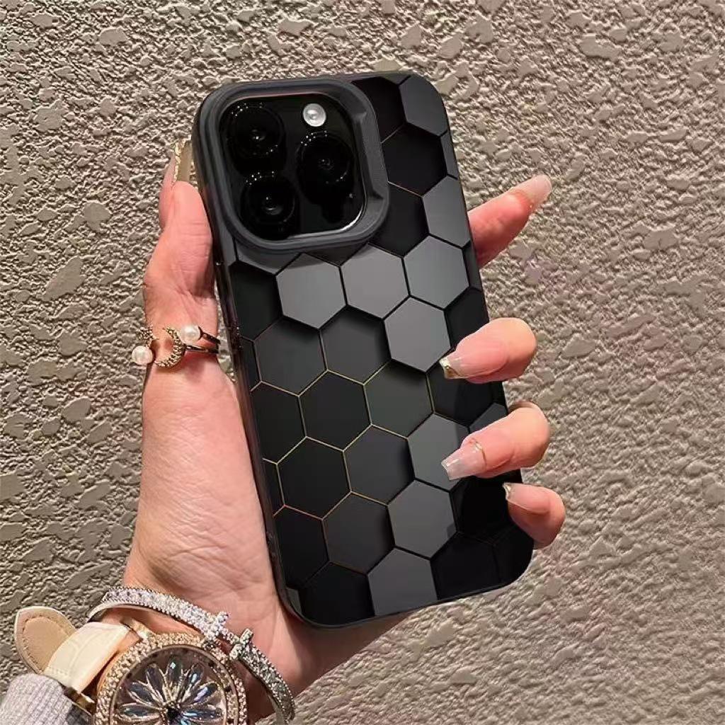 Hot-Selling Honeycomb Case for Apple iPhone 16 Pro/14 Pro with 3D Design, Compatible with iPhone 17