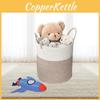 Cotton Rope Woven Laundry And Toy Storage Basket With Handles For Household Use