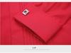 Swallowtail White Men's Stand Collar Long Sleeve Performance Dress Shirt