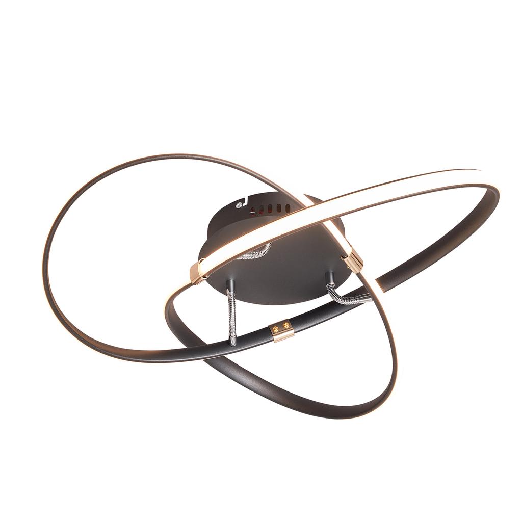 Hot Modern Led Ceiling Lights For Living Room Bedroom Study Room Decoration Led Ceiling Lamp Smart Home Alexa Black/Chrome/Gold