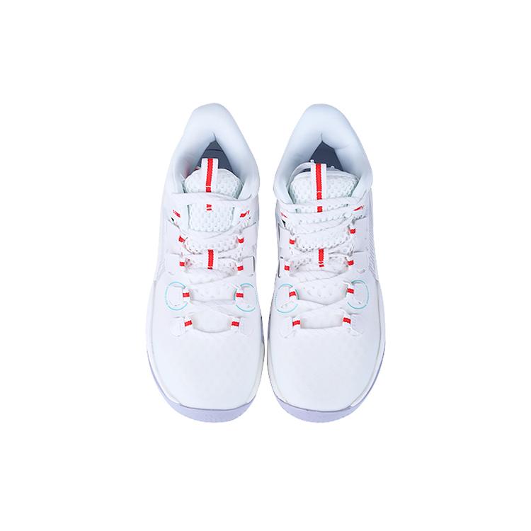 New LiNing SONIC 9 Low Slip Resistant Cushioning Abrasion Resistant Mid Top Performance Basketball Shoes White Teenagers ABPR053-5