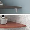 Quarter Circle Home Floating Shelves PVC Wall Corner Storage Rack Floating Corner Shelf  Kitchen
