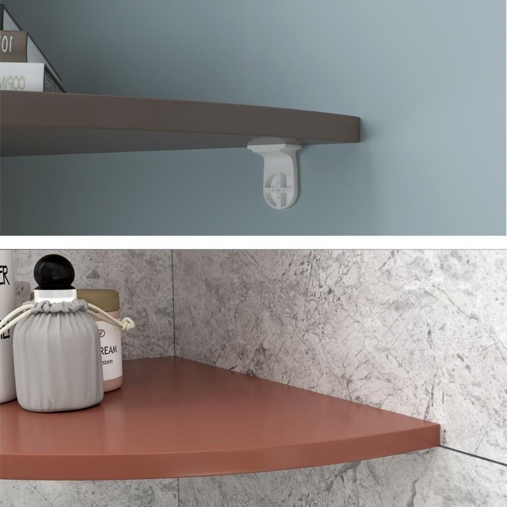 Quarter Circle Home Floating Shelves PVC Wall Corner Storage Rack Floating Corner Shelf Kitchen