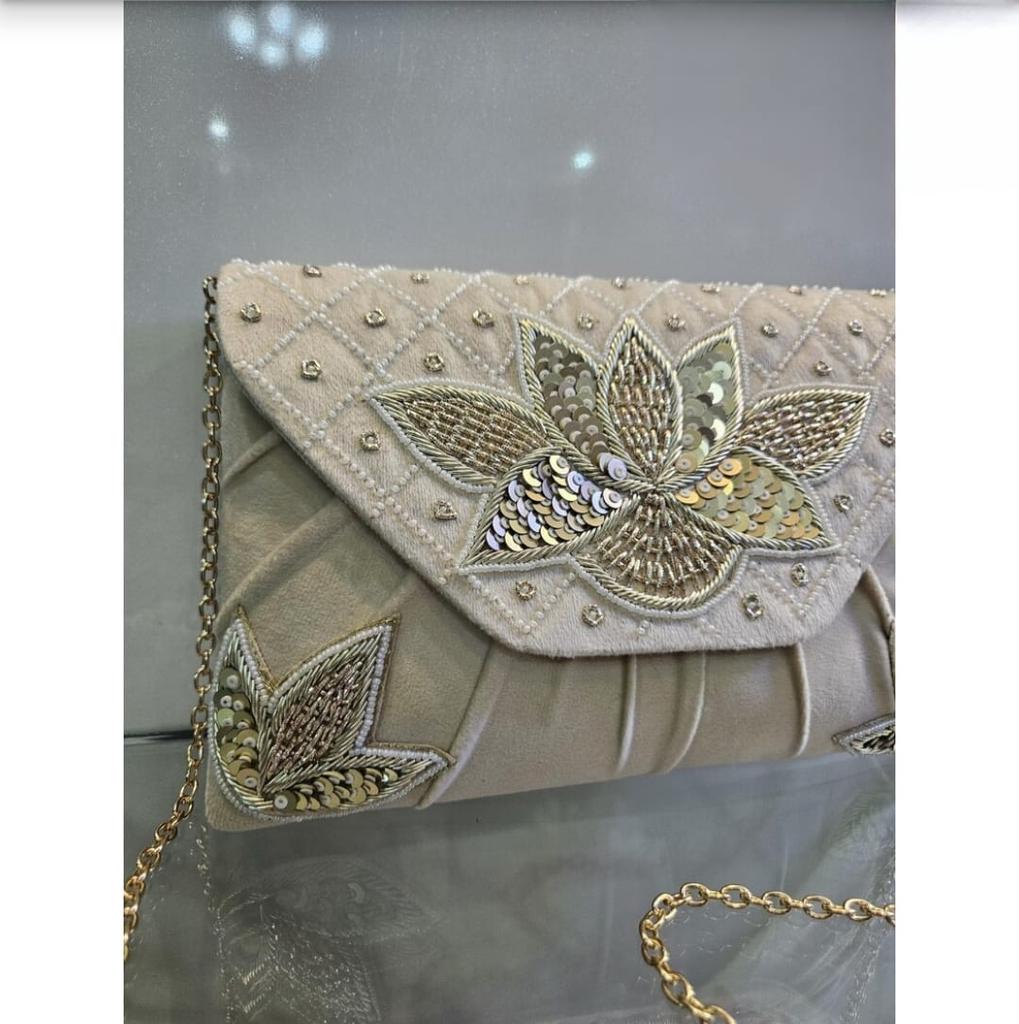 Embroidered Clutch Purse for Women Designer Handbag Partywear Wedding Gift Bag Crossbody Sling Bridesmaid Gift for Her Mom Wife Girlfriend