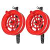 12cm2 Pieces Kite String Reel Winder Kite Line Winder Winder Handle Wheel String Flying Tools With 100m Line Outdoor Kite Accessories Red