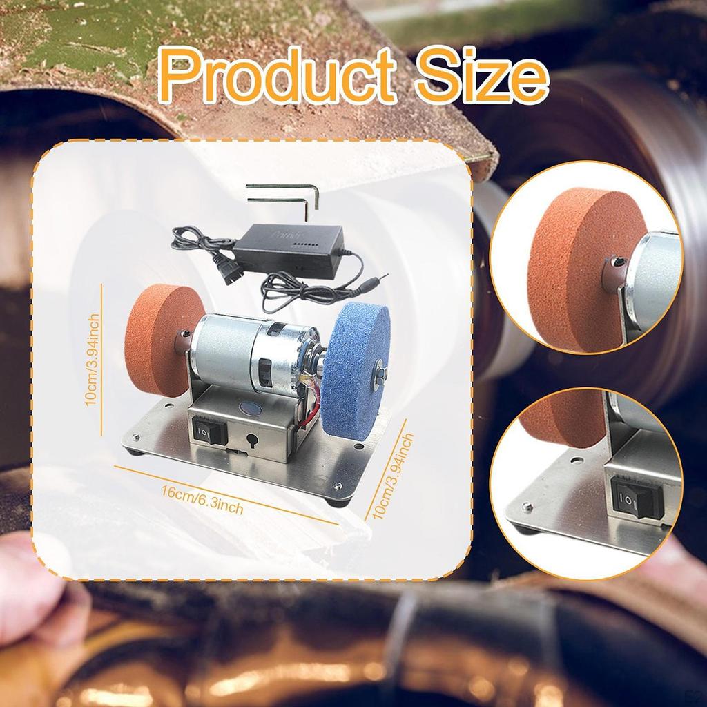Electric Belt Sander Polisher Grinding Tool Grinder for Metal Working Making, Sharpening Edge,