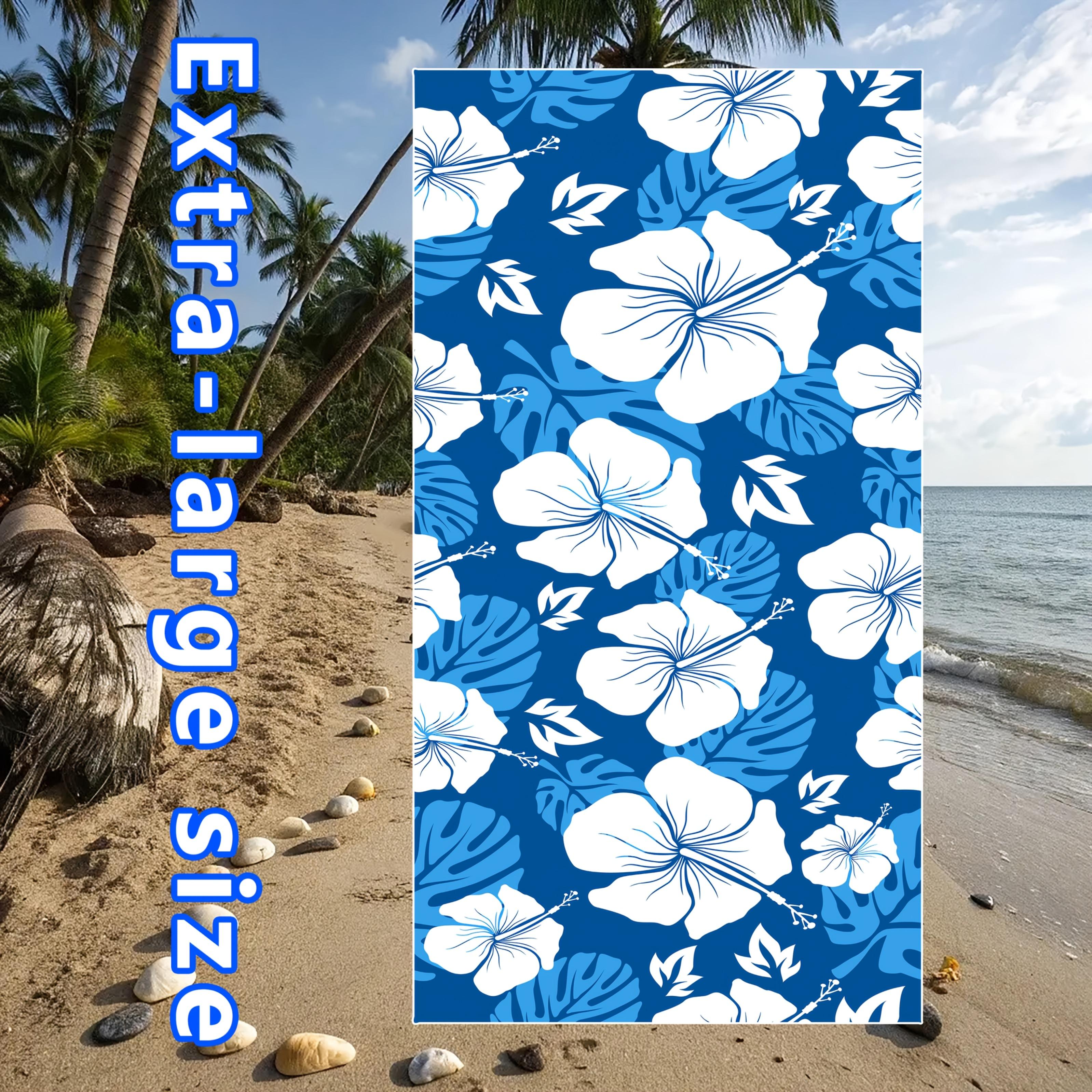 Oversized Mandala Beach Towel, Quick Dry Absorbent Microfiber Bath Towel, Sand-Free Beach Blanket Towels Bath Towel Hand Towel W30*H60(CM)