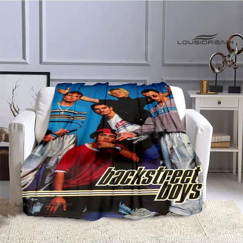 BSB band backstreet boys printed blankets Flannel Warm blanket Soft Cozy Blanket Travel Blankets bed linings Birthday Gift