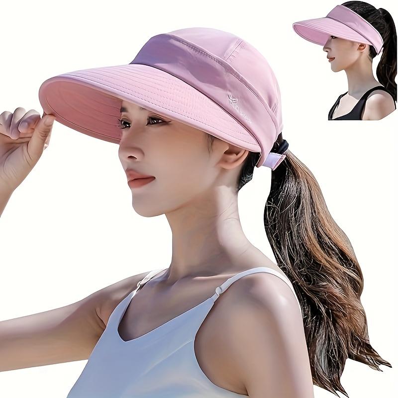 Damen Sommer Breitkrempiger Sonnenhut UV-Schutz Abnehmbares Oberteil Atmungsaktiv Strand Outdoor