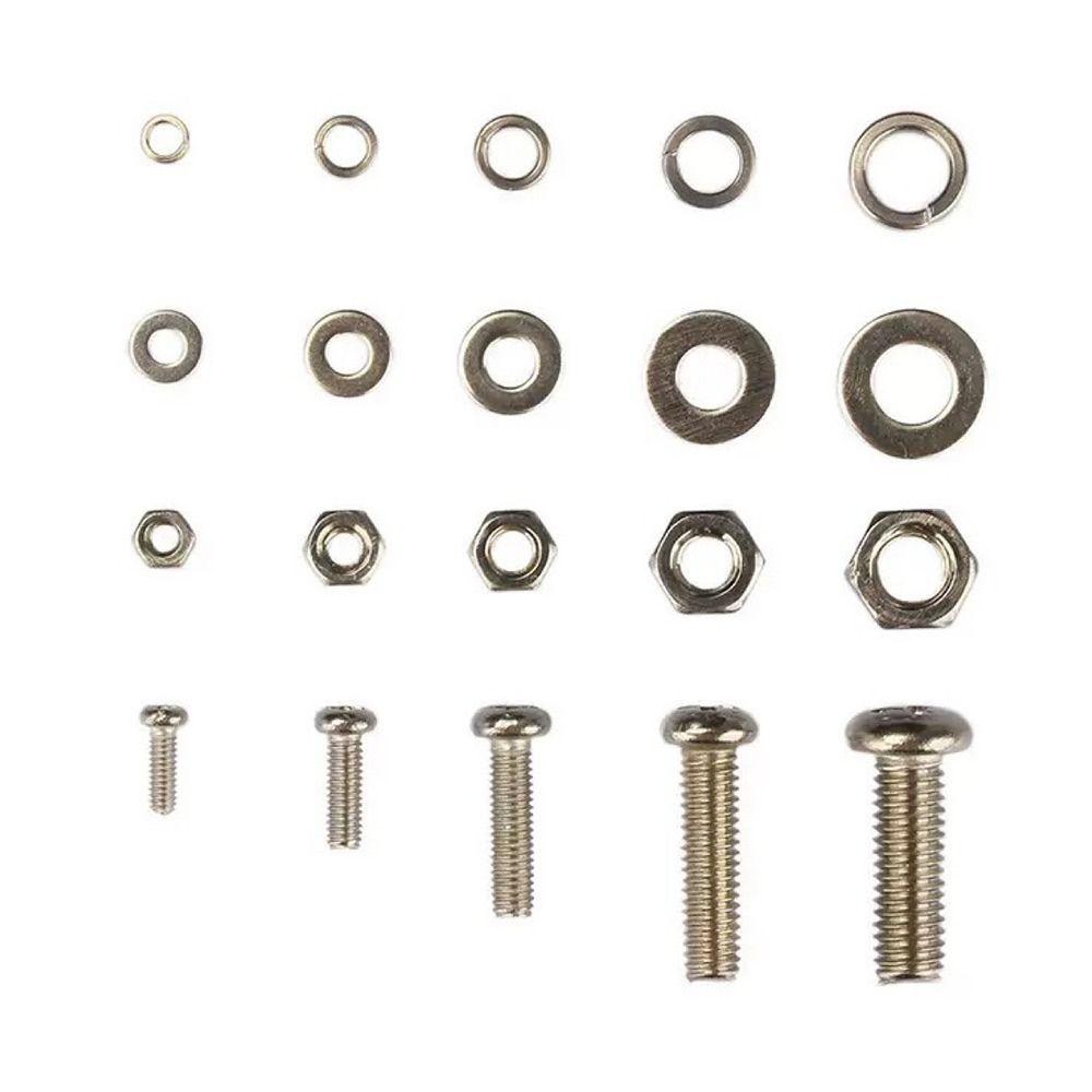 320pcs/box Stainless Steel Metic Nut and Bolt Assortment Bolt Nut Washer Set  Home Improvement