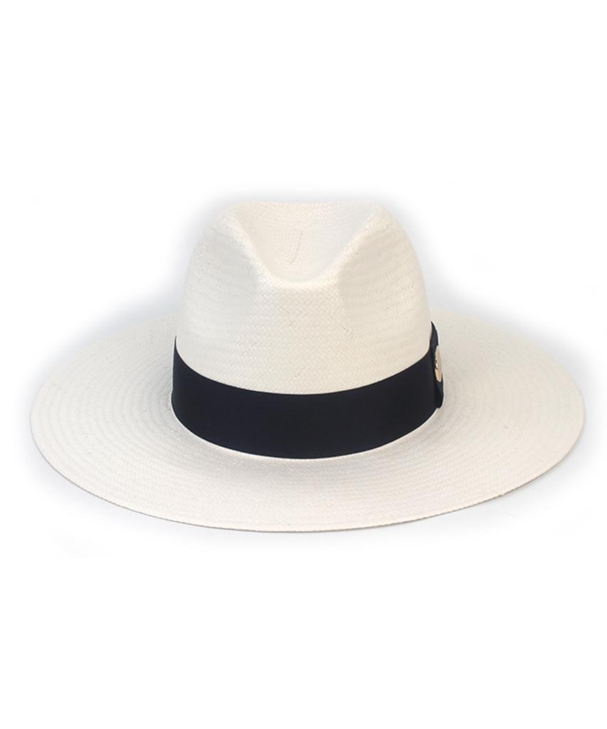 Yunibeosyeolkemiseuteuli Summer Navy Line White Long Fedora