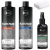 Plastic Polish Kit, Plastic Scratch Remover 14.1Oz And Cleaner 3.52Oz, Plastic Cleaner And Polish Removes Scratches & Scuffs, Ultra Fine Scratch