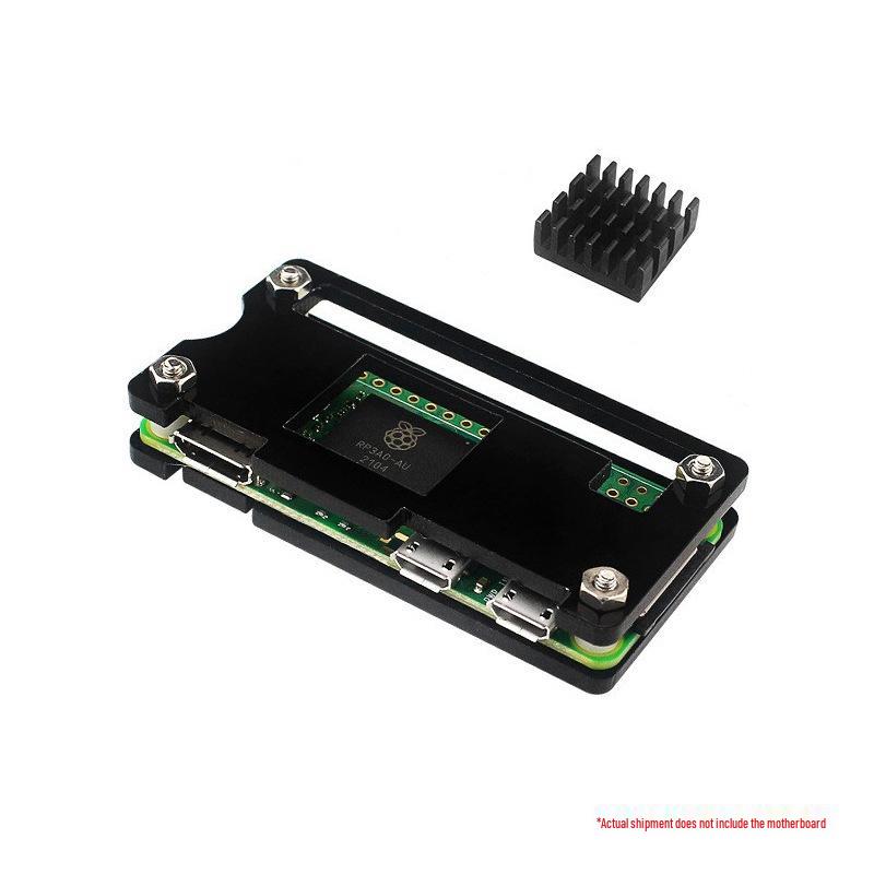 

Raspberry Pi Zero 2 W: Акриловий корпус, штирьові роз єми та комплект радіаторів