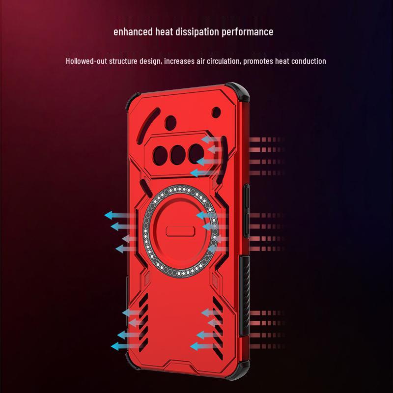 Applicable Nothingphone 3A-Pro Butterfly Armor Case with Magnetic Four-Corner Anti-Fall Protection, Silicone, and Hard Magnetic 2-Pro Design.
