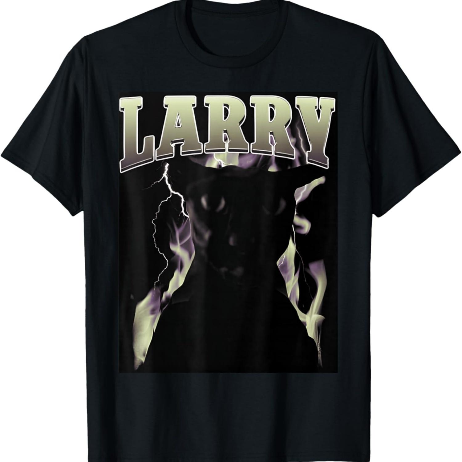 

Larry Cat FUNNY CUTE Silly Cats T-Shirt S чёрный