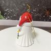Christmas Ghost Pendant Resin 3D Ghost Hanging Ornament Mini Santa Hat
