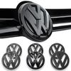 Car Sticker Hub Caps 1/2Pcs Car Front Bonnet Grill Badge Rear Trunk Emblem Logo Cover Not Affect ACC For VW Golf 6 MK