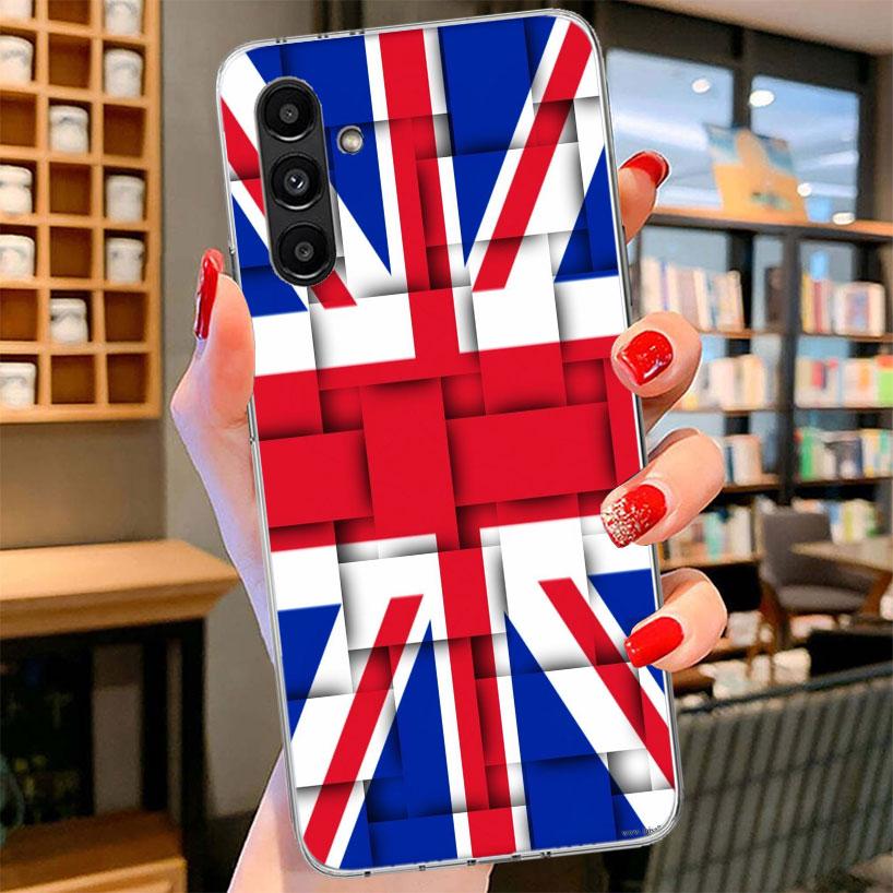 Union Jack England UK Flag Phone Case For Samsung Galaxy A17 A37 A57 A16 A26 A36 A56 A15 A25 A35 A55 A14 A24 A34 A54 A13 A23 A33