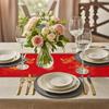 2 Pcs Chinese Dragon Printed Table Runner 13x72Inch China New Year Decorations Red Table Cover for Spring Festival Kitchen Dining Tables Decoration