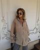 2025 European & American Women's Loose Lantern Sleeve Long Shirt