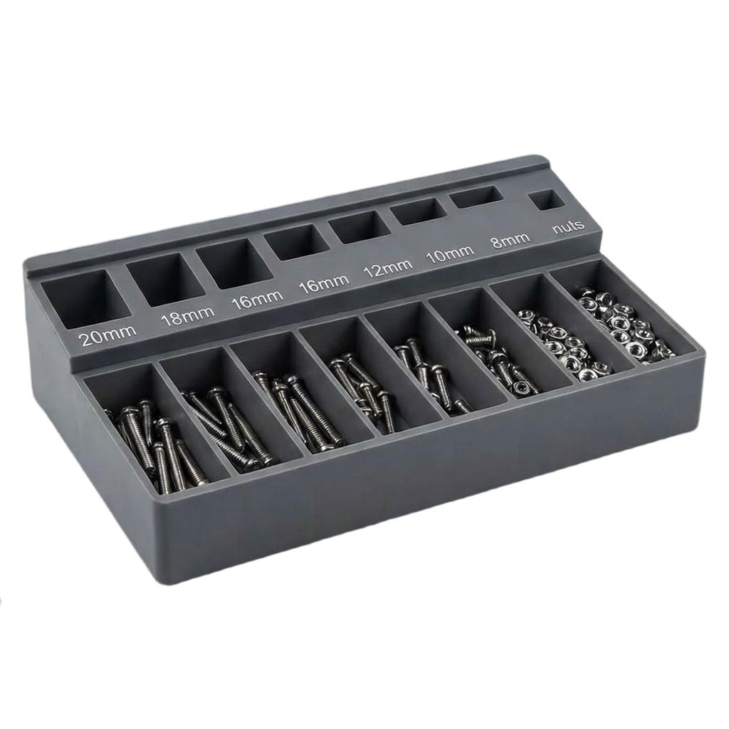 Easy Access Sorter Tray Car Bolt Screw Organizer Feature Robust ABS Construction For Vehicles Hardware Nuts Sorter