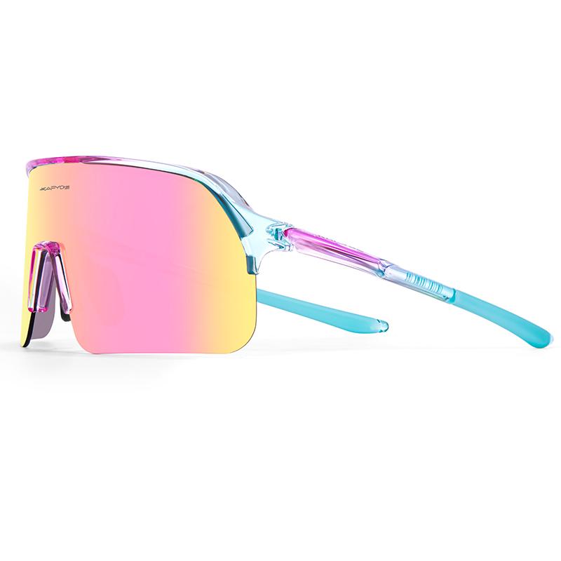 KAPVOE Lunettes de Cyclisme UV400 Lunettes de Soleil pour Course en Plein Air Sports Randonnée Conduite Lunettes de Soleil pour Vélo Hommes Femmes VTT Route