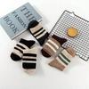 5Pairs New Korean Japanese Style Women Socks Loose Socks School Girl Harajuku Solid Colors Needles Knitting Striped Casual Socks