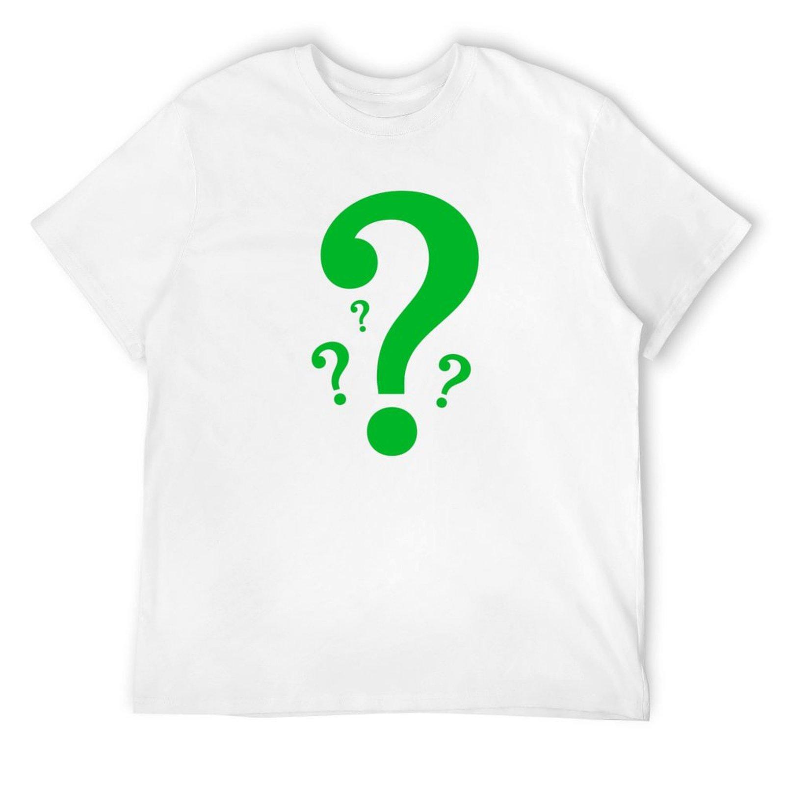 

Green Question Mark T-Shirt customs graphic t shirt vintage plus sizes vintage men graphic t shirts S