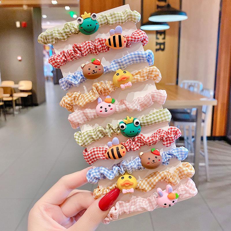 Korean Style Cute Cartoon Hair Ties for Girls with Thick Hair - Ponytail Accessories