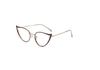Stylish Women's Cat Eye Photochromic Anti-Blue Light Retro Metal Glasses Frame