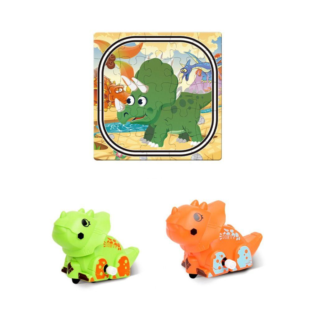 Plastic Dinosaur Track Car Toys Board Gams DIY Rail Assembled Puzzle  Preschool Boy and Girl