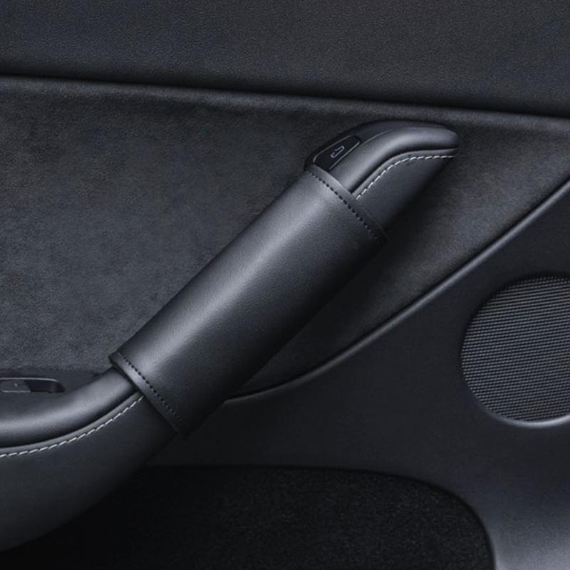 Car Interior Door Handle Cover For  PU Leather Protective Case