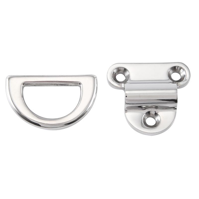 A65P-Yacht Accessories Boat D-Type Connecting Ring Buckle Stainless Steel Yacht Bolt Rope Fixed Ring 8Mm