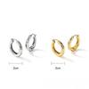 1PAIR French minimalist gurgling earrings, high-end light luxury 2025 new popular niche unique temperament plain ring earrings women