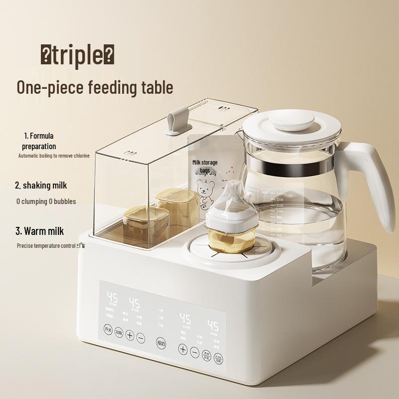 Intelligenter 3-in-1 Babyflaschenwärmer: Wasserkocher mit konstanter Temperatur, Milchschüttler, Isolierter Milchwärmer