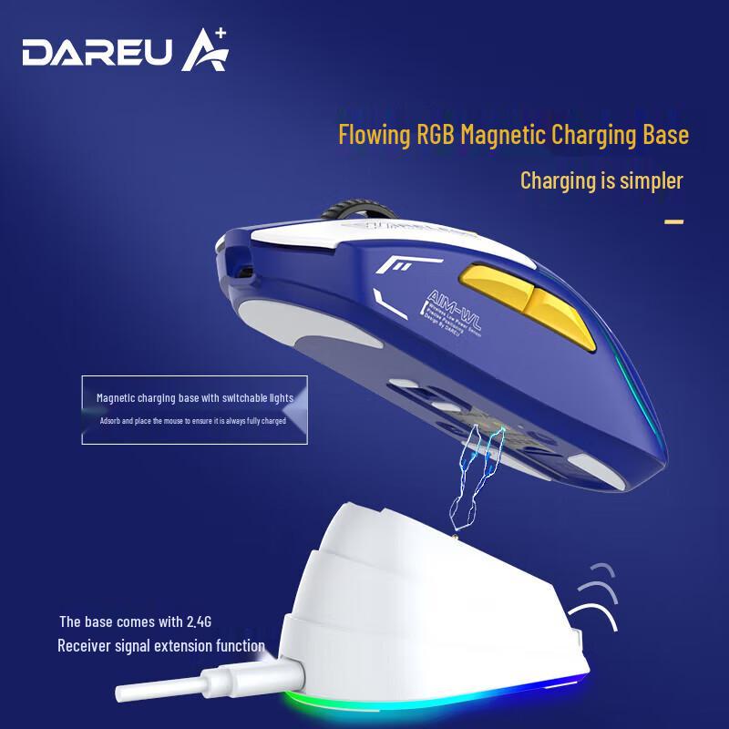 Dareu A950 Tri-Mode Lightweight RGB Gaming Mouse