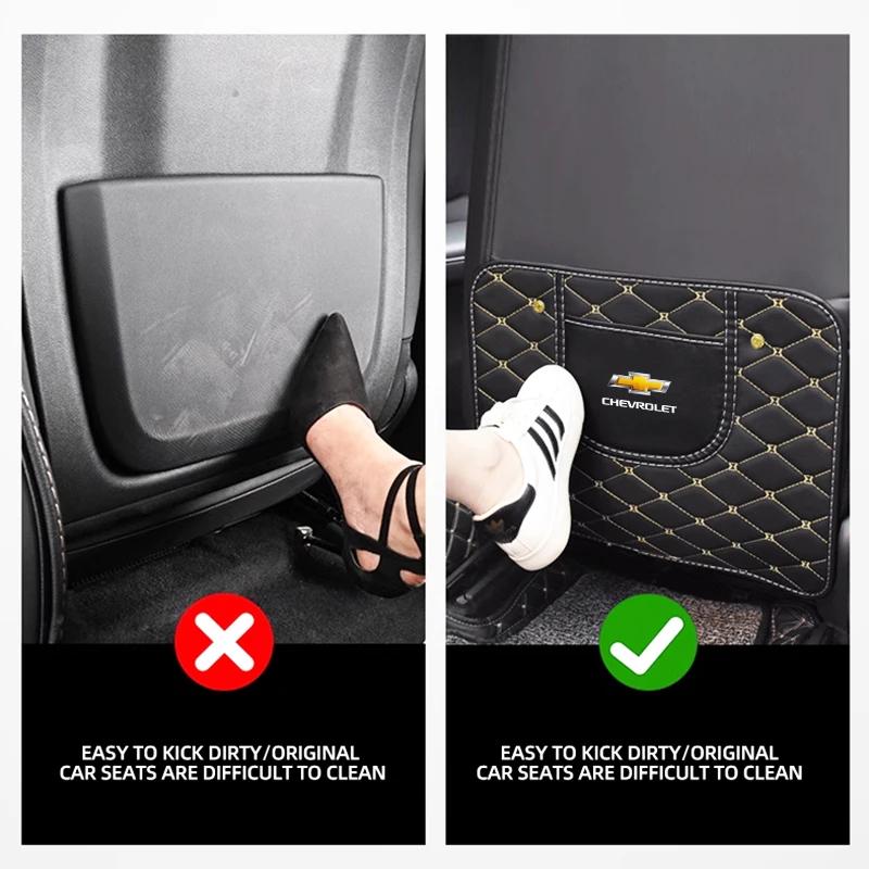 Car Interior Leather Storage Anti Dirt and Anti Wear Pads Scratch Mat For Chevrolet Colorado Cruze Spark Captiva Malibu Aveo RZ4