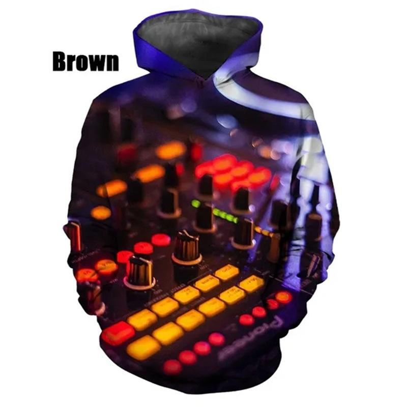 New Fashion 3D Print DJ Pattern Hoodies For Women Casual Pullover Sweatshirts Tops Women's Streetwear Oversized Hoodies Ropa Hombre