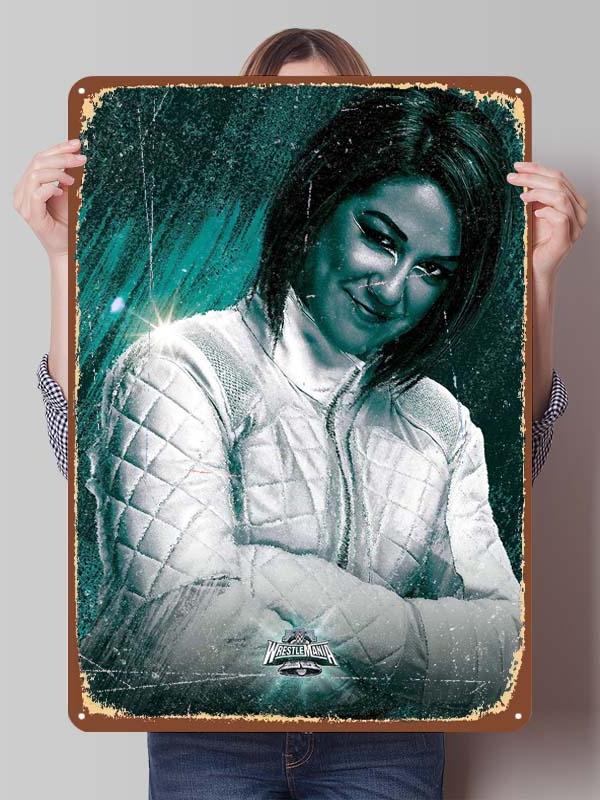 Bayley Alexa Bliss Metal Signs Wrestler Posters Room Decor Items Aesthetic Decoration Living Room Vintage Metal Plate Wall Art