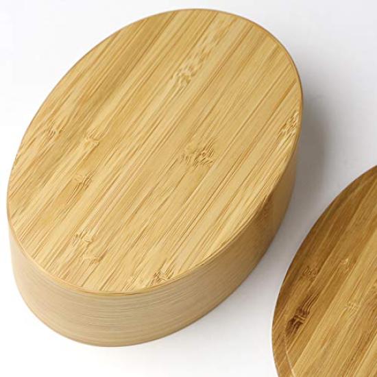 Kochosai Kosuge One Tier Oval Bento Box Natural