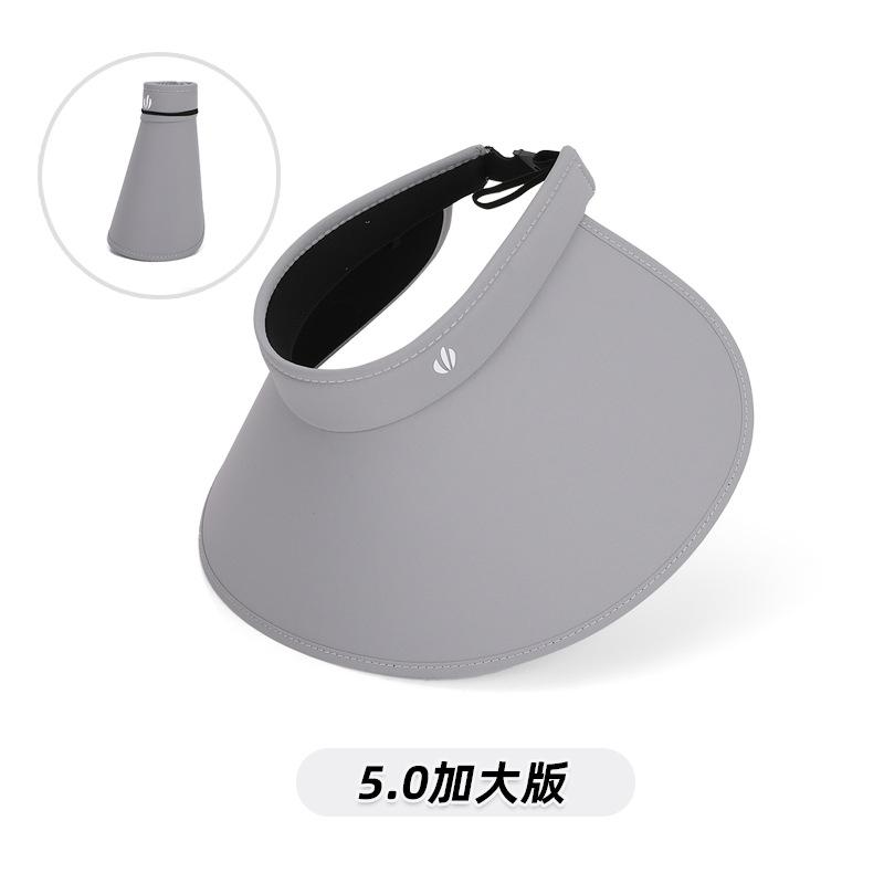 8553 Large version of composite velvet vinyl sunscreen eaves empty top hat summer sun hat children's outdoor sun hat