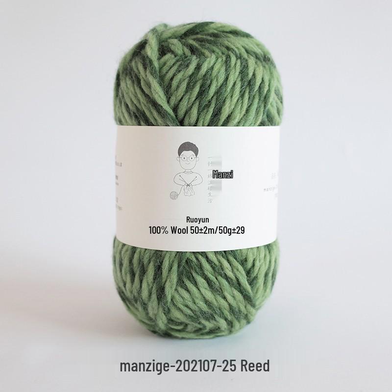 100% reine Wolle Grobgarn zum Handstricken von Mänteln, Schals und Pullovern - 5 mm dick