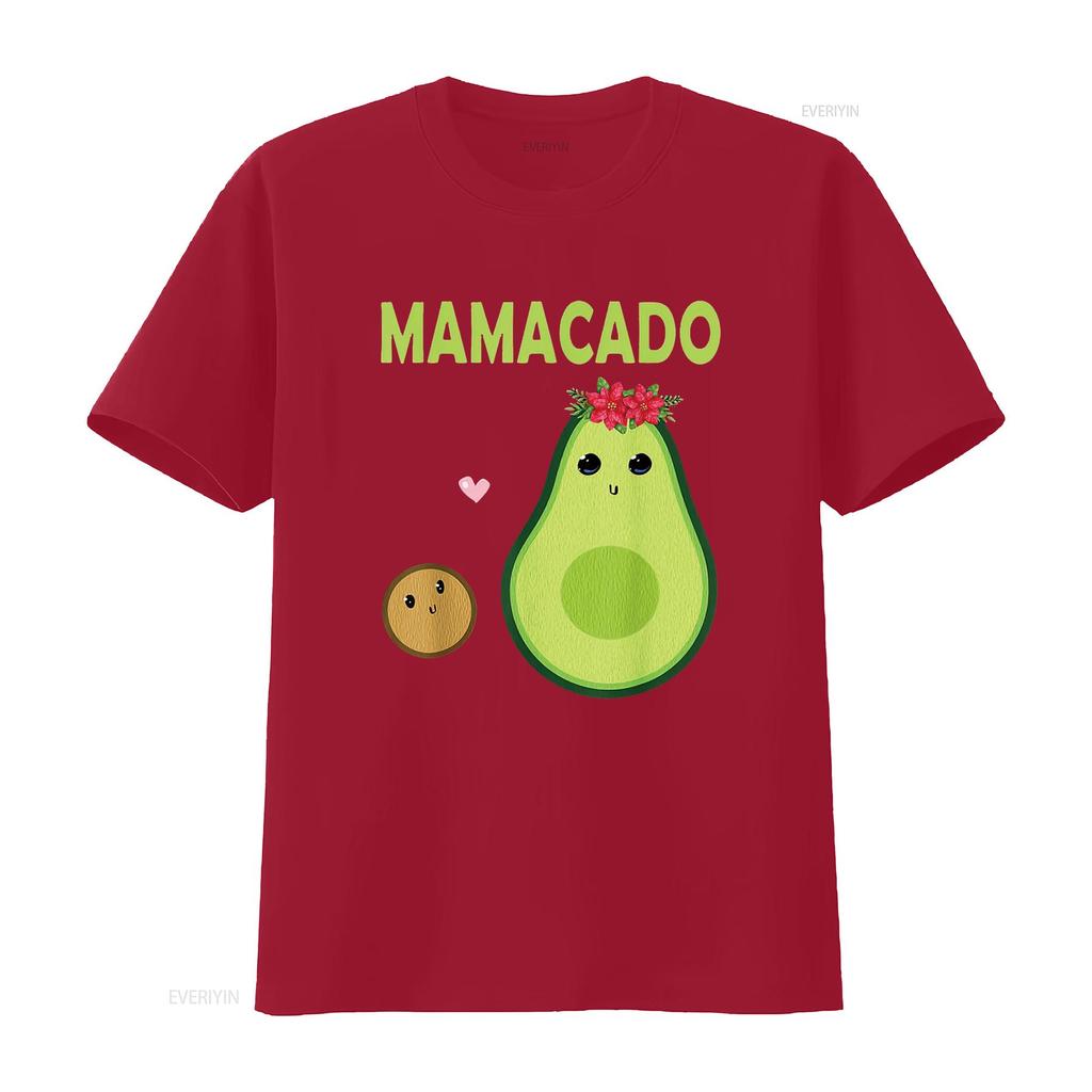 Womens Mamacado Cute Avocado Mom Kawaii Pregnant Mama Baby Women T Shirt vintage Washed Soft graphic Stylish Unisex Comfortable
