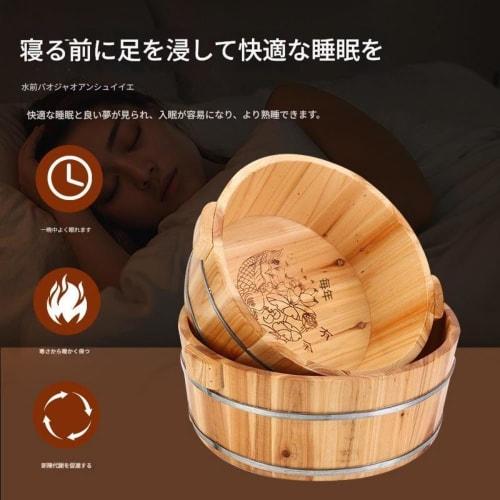 Arfobug Wooden Foot Bath, Expanding Foot Bath Bucket, Gynecological Sitz Bath, Foot Bath, Bathtub, Pedicure, Smoothing Foot Bath, Laundry Basin, Manic