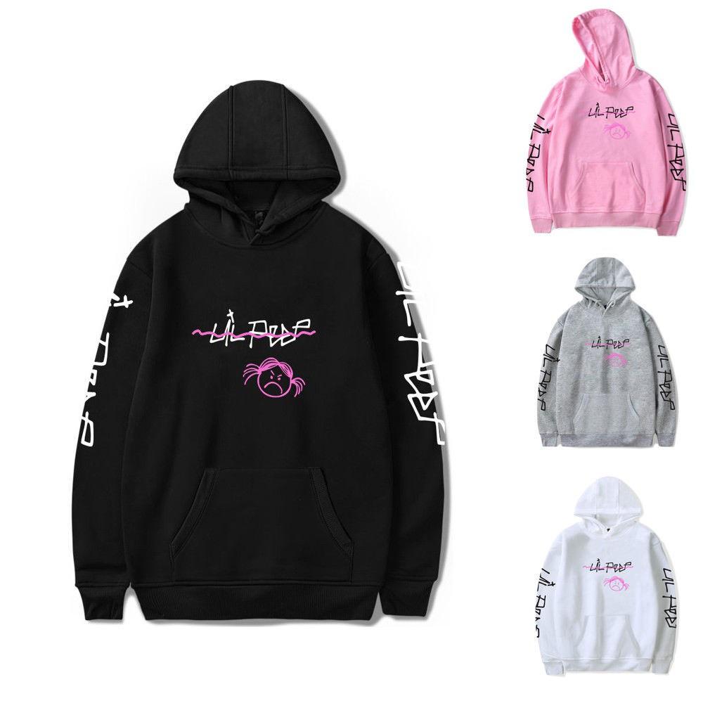 Bluza Peep Lil Love Pulower Hip Hop Smutna Twarz Kobiety Mężczyźni Raper 1 Bluzy z kapturem