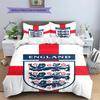 England National Football Team Pattern Bedding,Quilt Set Quilt Cover Pillowcase Home Birthday Gift(1 * duvet cover + 2 * pillowcase, without core)