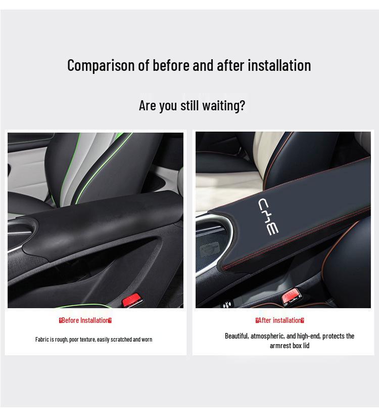 BYD Dolphin Console Armrest Leather Cover & Interior Protector