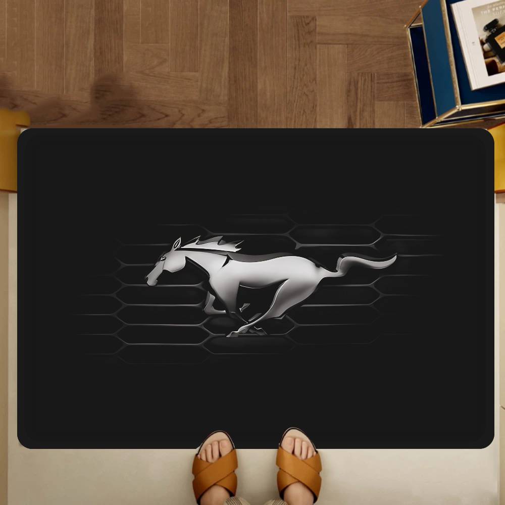 Horse Mustang Hallway Carpet Washable Non-Slip Living Room Sofa Chairs Area Mat Kitchen Doormat Area Rug
