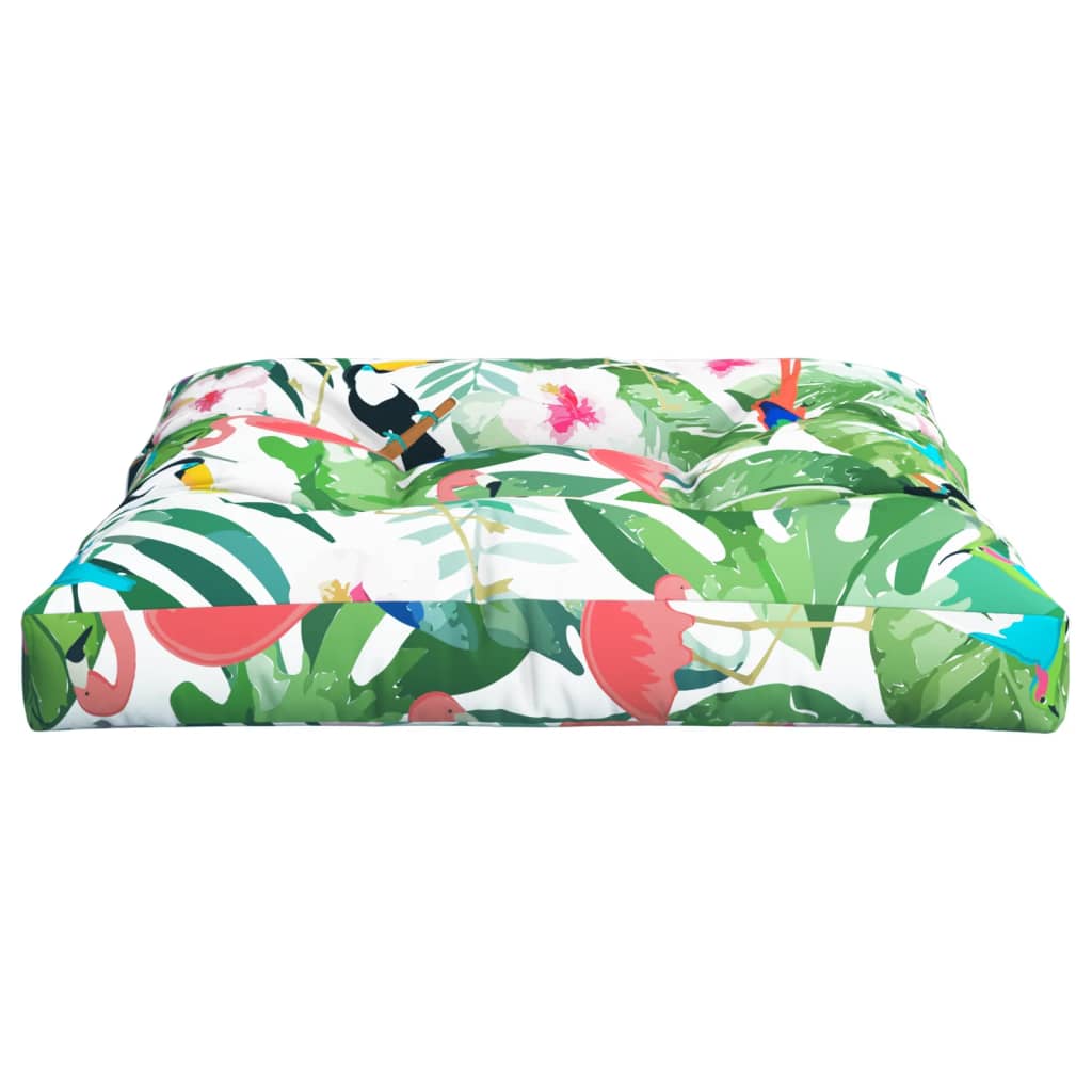 Multicolored Pallet Cushion 70 X 70 X 12 Cm Fabric