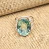 Aqua Apatite Ädelsten 925 Sterling Silver Handgjorda smycken påkostade Ring present för kvinnor